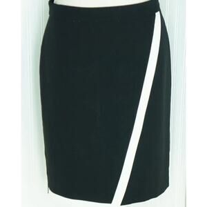 - J. Crew Factory Crepe Tipped Wrap Pencil Skirt color block size 6